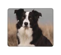 Tapis de souris antidérapant pour homme et femme, tapis de souris Border Collie pour souris sans fil, tapis de bureau avec base en caoutchouc antidérapant, tapis de clavier pour la maison, 25,4 x 30,5