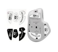 Tapis de souris antidérapant pour Logitech MX Master 4, bords arrondis incurvés, compatible avec souris de jeu sans fil Logitech MX Master 4 (blanc)