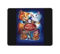 Tapis de souris Aristocats à bord en caoutchouc pour bureau, écriture et jeu
