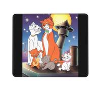 Tapis de souris Aristocats à bord en caoutchouc pour bureau, écriture et jeux