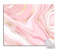 Tapis de souris Armanza mignon Tapis de souris en marbre rose dor Carr Personnalisable