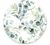 Tapis de souris Armanza Tapis de souris mignon avec motif rond Feuilles d'herbe