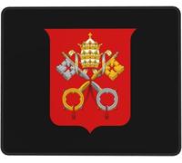 Tapis De Souris Armoiries De La Cité du Vatican Mouse Pad Antidérapante sous-Main Glissement Facile Mousepad pour Ordinateur Ordinateur Portable Bureau M