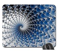 Tapis De Souris, Art De Paysage De Glace Abstrait Fractal De Mandelbrot Tapis De Souris D'Ordinateur Antidérapante Tapis De Souris Gamer Optimisé Souris De Bureau pour Jeux Ordinateur 25X30Cm