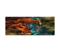 Tapis de Souris Art Skull 30x80cm Tapis de Souris Extensible pour Jeux vidéo capteurs Faible frottement antidérapant Accessoires de Jeu pour Mac et PC