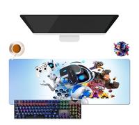 Tapis de Souris Astro Game Bot | Tapis de Souris Gamer XL | Usage Bureau, Étude & Maison | Base Antidérapante + Surface Douce (2, 31.5" × 11.8" × 0.12")