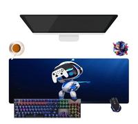 Tapis de Souris Astro Game Bot | Tapis de Souris Gamer XL | Usage Bureau, Étude & Maison | Base Antidérapante + Surface Douce (4, 31.5" × 11.8" × 0.12")