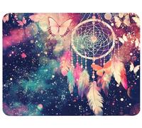 Tapis de Souris Attrape-rêves Tapis de Souris Gaming 290x240x3mm, Mouse Pad Jeux e-Sport, Glisse Fluide Contrôle Base en Caoutchouc Antidérapant pour Bureau, PC, Laptop, Amusant (Plume), Model852