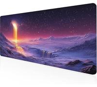 Tapis De Souris Automne,Sous Main Bureau Rêve Tapis De Souris XXL Gaming 1000x400x3mm Protege Bureau Avec Base AntidéRapante,Durable Et ImperméAble Tissu Texturé Microtissu AméLiore PréCision Y1-904