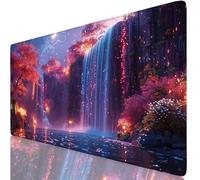 Tapis de Souris Automne Tapis de Souris XXL 1000 x 500 mm, Mouse Pad Rêve avec Base Anti-Dérapage, Design Durable et Imperméable, Améliore la précision et la Vitesse, Accessoire Bureau Gamer K0-901