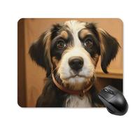 Tapis de souris avec base en caoutchouc antidérapant - Tapis de souris de dressage de chien avec bords cousus - Tapis de souris sans fil pour ordinateur portable, bureau à domicile