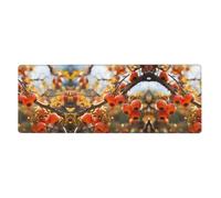 Tapis de souris avec bords en kaki pour une utilisation dans les bureaux, bibliothèques et maisons (30 cm × 80 cm)