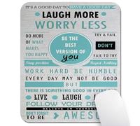 Tapis de souris avec citations inspirantes Laugh More Worry Less Don't Forget to Be Awesom, Work Hard Be Humble Follow Your Dreams Live Laugh Love