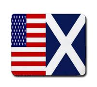 Tapis de souris avec drapeau de l'amitié des États-Unis et de l'Écosse - 30 x 24,9 cm - Couleur : États-Unis et Écosse