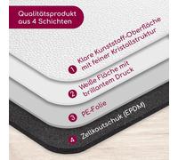 Tapis de souris avec inscription en allemand « Smile, du Kannst sie nicht alle töten » Motif I Diamètre 22 cm Rond I Tapis de souris de taille standard I Antidérapant I Amusant I