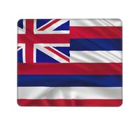 Tapis de souris avec motif drapeau d'Hawaï - Surface lisse - Base en caoutchouc durable - Pour un contrôle précis du curseur
