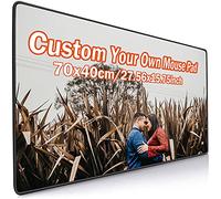 Tapis de souris avec photo personnalisée, grand tapis de souris de jeu professionnel avec bords cousus, cadeau créatif, tapis de bureau personnalisé 70x40cm