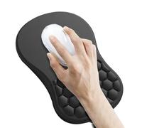 Tapis de souris avec repose-poignet antidérapant en mousse à mémoire de forme - Pour bureau, maison, bureau, école, jeu, travail, étude, adultes