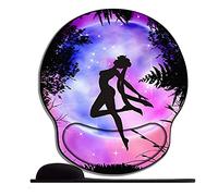 Tapis De Souris avec Repose Poignet en Gel Anime Fille Sailor Moon Sty85 Ergonomique Confort avec Repose-Poignet Gaming Mouse Pad pour Ordinateur et Ordinateur Portable
