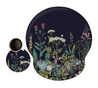 Tapis De Souris avec Repose Poignet en Gel, Tapis de Souris Ergonomique, Confort avec Repose-Poignet Gaming Mouse Pad pour Ordinateur et Ordinateur Portable