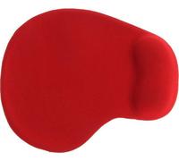 Tapis de souris avec repose-poignet en gel - Tapis de souris - Tapis de souris ergonomique - Antidérapant - Dimensions 19 x 23 cm - Rouge