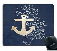Tapis de souris avec verset de la Bible - We Have This Hope As an Anchor for The Soul - Motif hébreu 6:19