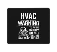 Tapis De Souris Avoid Injury Dont Tell Me How to Do Job HVAC Tech Mouse Pad Anti-Dérapant sous-Main Parfait Mousepad pour Voyage Claviers Table 25X30CM