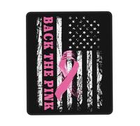 Tapis De Souris Back The Pink American Flag Breast Awareness Mouse Pad Parfait sous-Main Doux Tapis De Bureau pour Table Voyage Travail 25X30CM