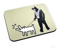 Tapis de souris Banksy chien keith harring graff street art G