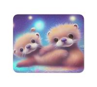 Tapis De Souris, Banque Castor Mouse Pad Durable Souris De Bureau Base en Caoutchouc Tapis Souris pour Souris Joueurs Professionnels 25X30Cm