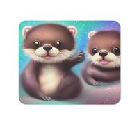 Tapis De Souris, Banque Castor Mouse Pad Portable Gamer Mouse Pad Base en Caoutchouc Tapis De Gaming pour Joueurs Professionnels Souris 25X30Cm