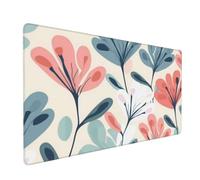 Tapis de Souris Beige 700x300 mm XXL Tapis Souris Gaming Grand, Mouse Pad Floral sous Main Bureau Imperméable et Base en Caoutchouc Antidérapant pour PC, Ordinateur Portable, Maison, Bureau -MP534