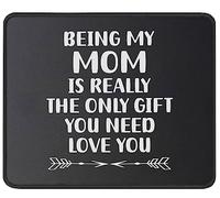 Tapis De Souris Being My Mom is Really The Gift You Need Funny Mousepad Résistant Aux Eclaboussures Tapis Souris Glissement Facile Mouse Pad pour Ordinateur Bureau Ordinateur Portable L