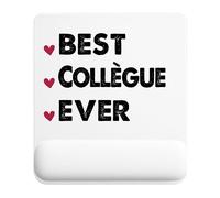 Tapis de Souris Best Collègue Ever | Accessoire Bureau Ergonomique - Idéal pour Anniversaire, Collègue, Secret Santa Noël, Fête des Pères et Fête des Mères