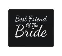 Tapis De Souris Best Friend of The Bride sous-Main Résistant Aux Eclaboussures Mouse Pad Imperméable Accessoires De Jeu pour Jeu Ordinateur Gaming M