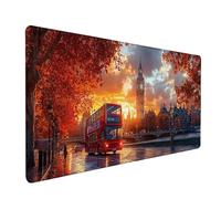 Tapis de Souris Big Ben, Bus Sous Main Bureau 1200x600x3mm, Tapis de Souris XXL Gaming avec Rubber Base, Accessoire Bureau, Mouse Pad avec Coutures sur Les Bords, Grand Clavier Pad, pour Gamer, 3-3675