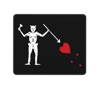 Tapis De Souris Blackbeard Skull Pirate Flag Mouse Pad Durable sous-Main Antidérapante Accessoires De Jeu pour Gaming Bureau Ordinateur S