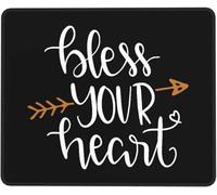 Tapis De Souris Bless Your Heart Mousepad Durable Accessoires De Jeu Antidérapante Mouse Pad pour Travail Gaming Jeu XL