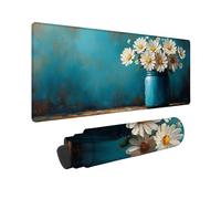 Tapis de Souris Bleu 1500x800x3MM Tapis de Souris Gamer Simplicité, Accessoire Bureau Travail Grand avec Base en Caoutchouc Antidérapant Surface, Gaming Accessoire Étanche pour Gamer, Portable -TL60S5