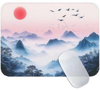 Tapis de Souris Bleu 60 x 40 cm, Tapis Souris Gaming Montagne, Mouse Pad avec Base Anti-Dérapante en Caoutchouc, Améliore la Précision et la Vitesse, Petit Portable Mouse pad pour Gamer, Bureau M3-814