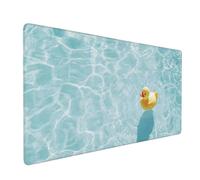 Tapis de Souris Bleu Tapis de Souris XXL 1200x600 mm Canard Mouse Pad avec Surface Imperméable et Base Antidérapante, Convient pour Bureau, l'ordinateur, Améliore la Précision et la Vitesse 2S-324