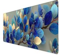 Tapis de Souris Bleu Tapis de Souris XXL Feuille Mouse Pad Gaming Haute Précision et Vitesse avec Bords Cousus et Base en Caoutchouc Antidérapante, pour PC, Ordinateur Portable 1000 x 500mm 4-3532i