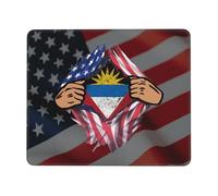 Tapis De Souris Blood Inside Me and Barbuda Flag Mouse Pad Comfortable sous-Main Parfait Tapis De Bureau pour Table Voyage Travail 25X30CM