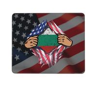 Tapis De Souris Blood Inside Me Bulgaria Flag Mousepad Comfortable Tapis De Bureau Anti-Dérapant Mouse Pad pour Table Voyage Travail 25X30CM