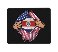 Tapis De Souris Blood Inside Me Costa Flag Mousepad Anti-Dérapant Tapis De Bureau Comfortable sous-Main pour Claviers Travail Voyage 25X30CM