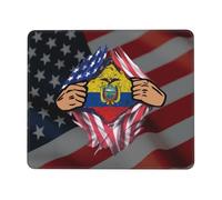 Tapis De Souris Blood Inside Me Ecuador Flag sous-Main Parfait Mousepad Comfortable Mouse Pad pour Travail Claviers Voyage 25X30CM