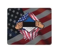 Tapis De Souris Blood Inside Me Estonia Flag sous-Main Parfait Mousepad Doux Mouse Pad pour Table Claviers Voyage 25X30CM