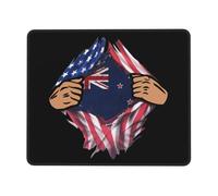 Tapis De Souris Blood Inside Me New Zealand Flag sous-Main Doux Mouse Pad Parfait Mousepad pour Voyage Table Travail 25X30CM