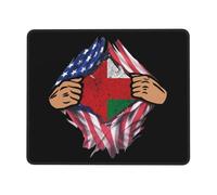 Tapis De Souris Blood Inside Me Oman Flag Mouse Pad Parfait sous-Main Doux Tapis De Bureau pour Voyage Table Travail 25X30CM
