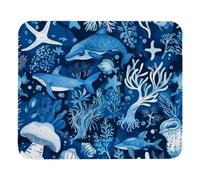 Tapis De Souris Blue Underwater Life Sea Pattern sous-Main Imperméable Accessoires De Jeu Glissement Facile Tapis Souris pour Gaming Travail Bureau M